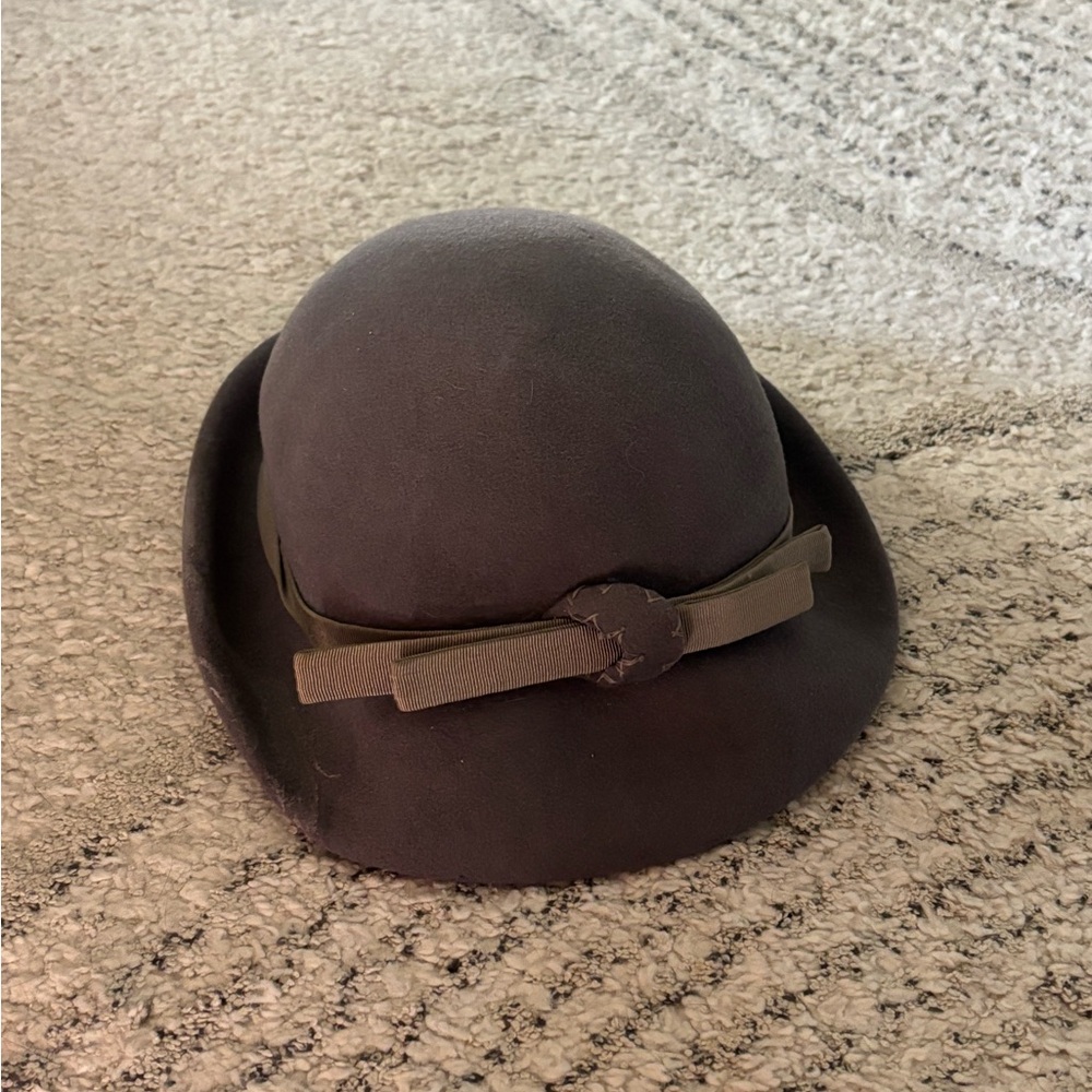 Vintage Black and Brown Women's Hat